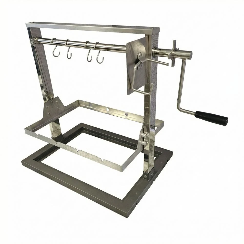 Star BBQ 24" Santa Maria Grill Rim with Crank and Sausage Hooks - STARBBQ-24SMGRIM