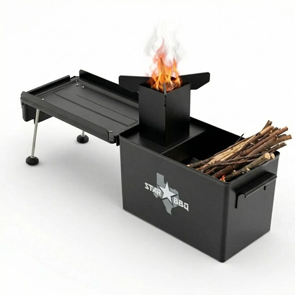 StarBBQ Rocket Stove Camper Box Ammo Can Portable Stove - STARBBQ-RSBBOX