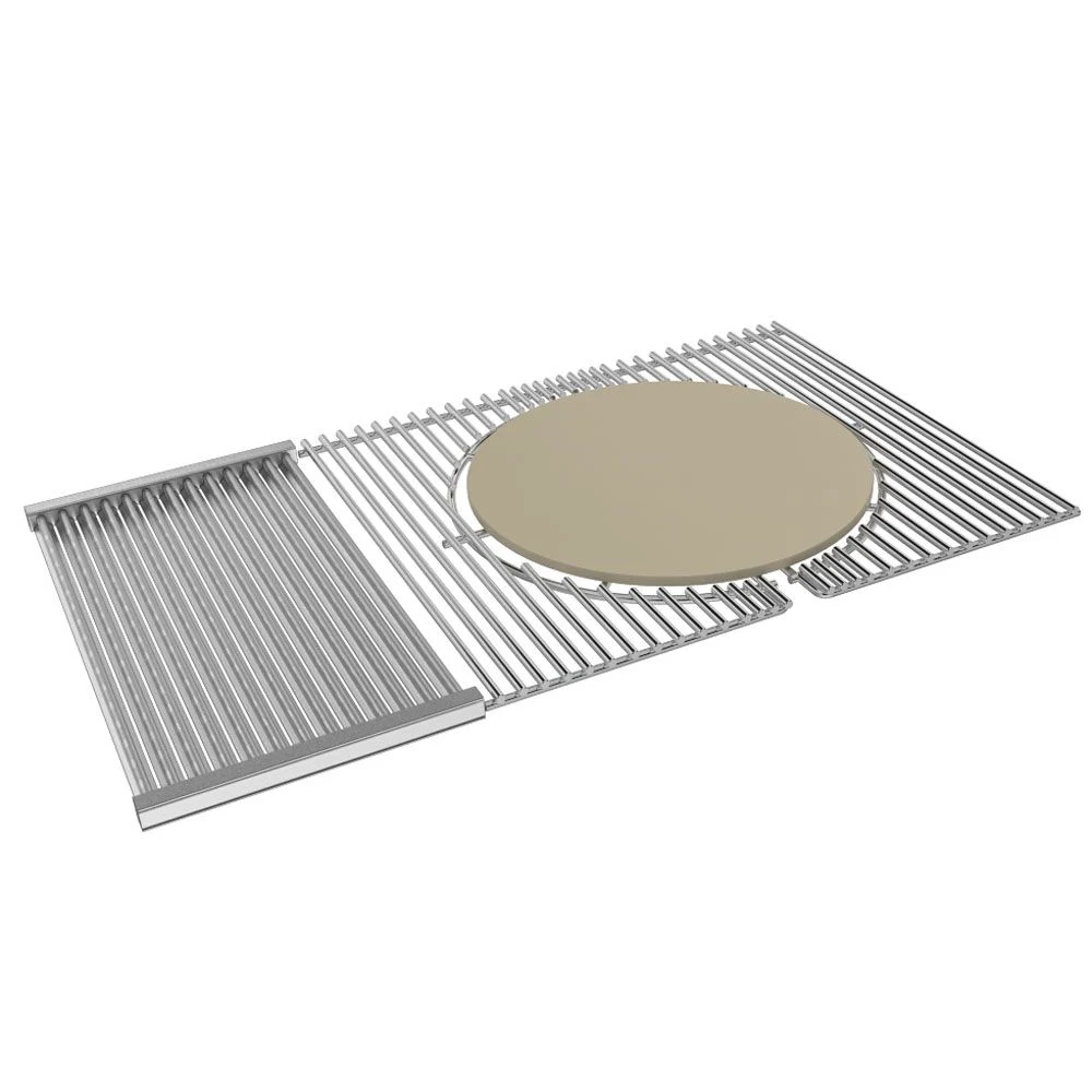 Ruby Cooking Grates with Pro Sear and Pizza Stone for 42" 5B Grill - Ruby-CIRGR5B-ProSear-Pizza