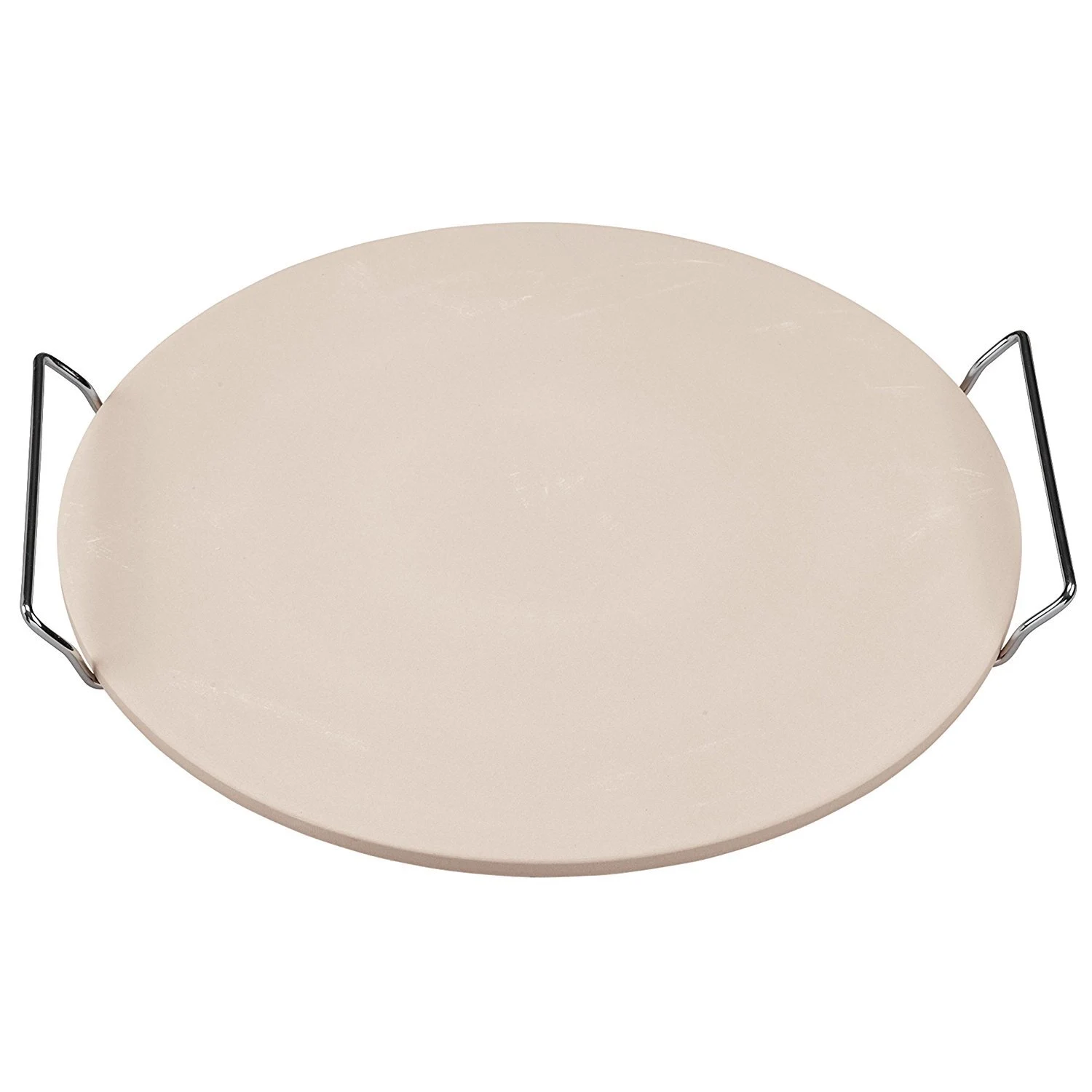 15" Ceramic Pizza Stone with Rack - SUNCP-STONE