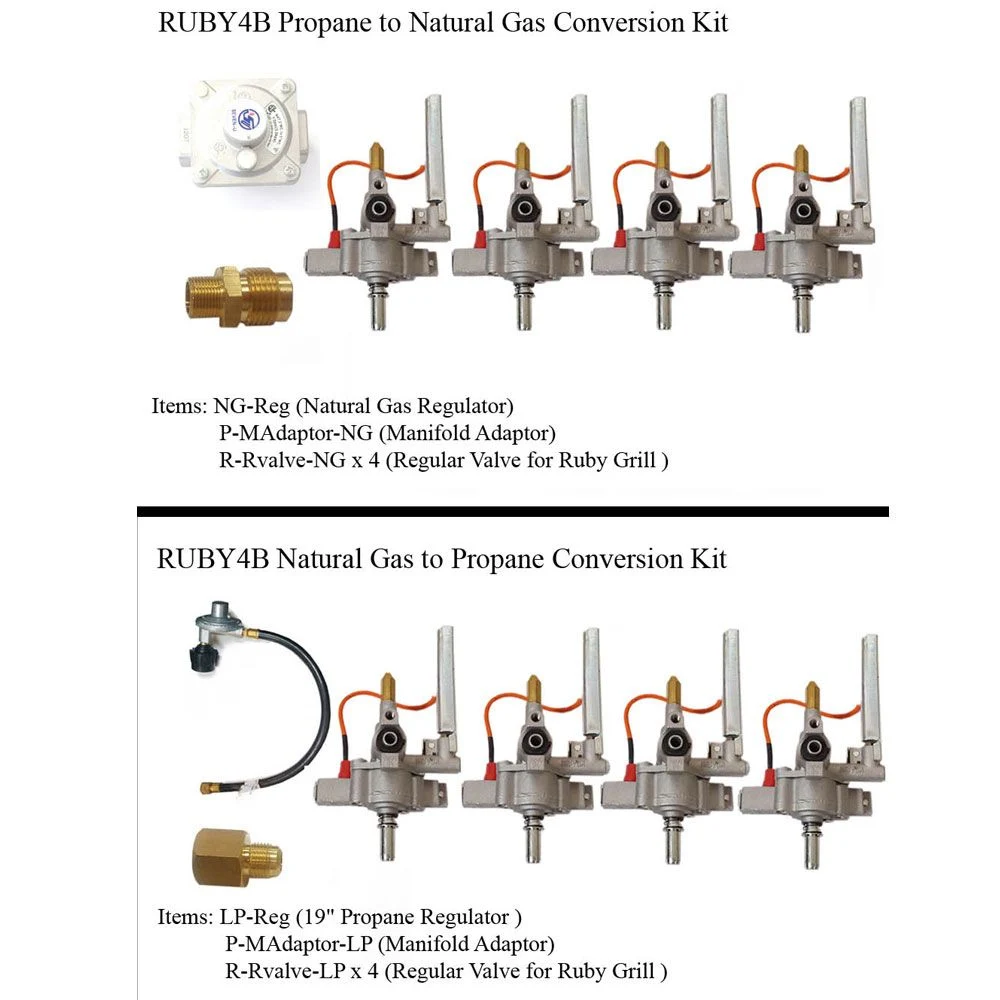 Ruby 36" NG to LP Gas Conversion Kit for Ruby4B Grill - R-CKRuby4B-LP