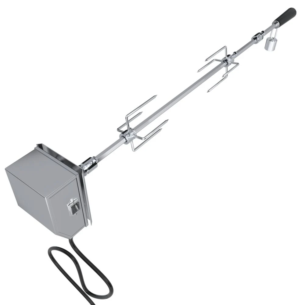 Ruby 36" Stainless Steel Rotisserie Kit with Mounting Bracket for RUBY4B - P-RK-4B
