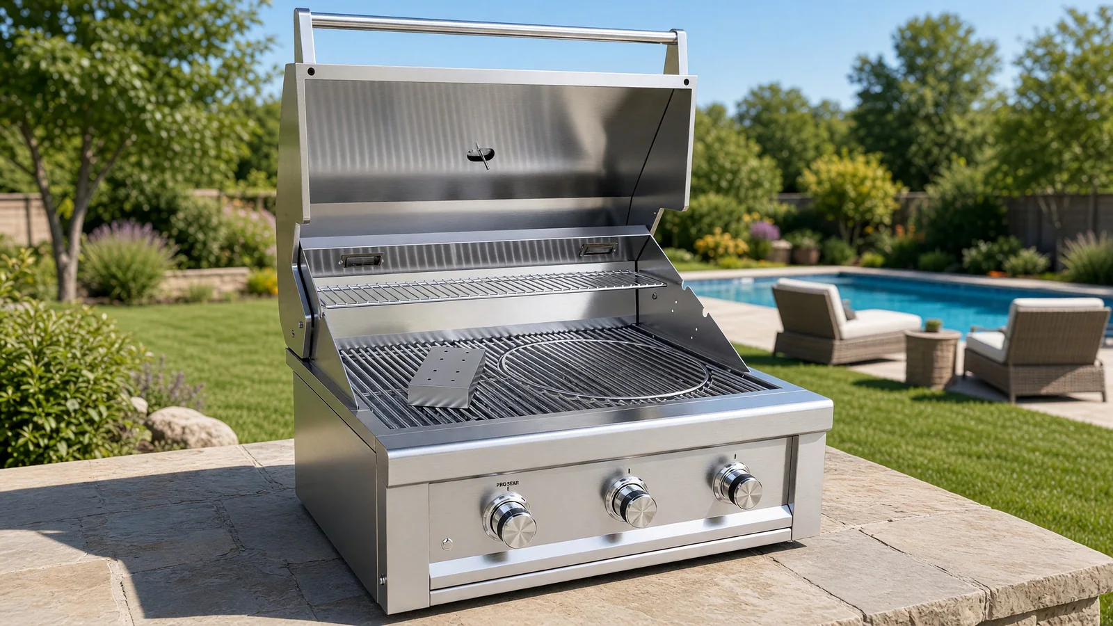 Direct-flame sear on a Ruby grill