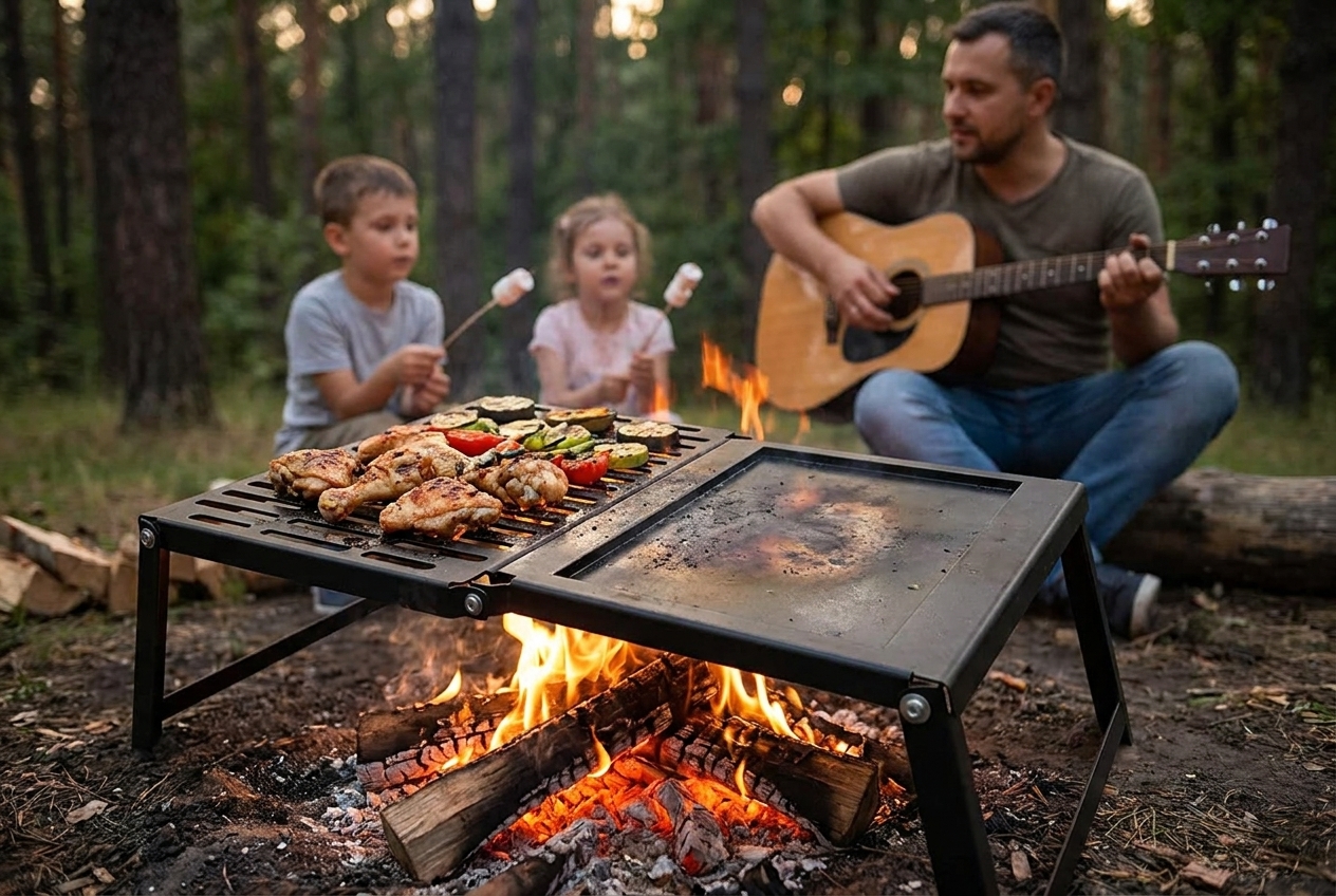 Fold-Out Grill & Griddle Combo, photo 6