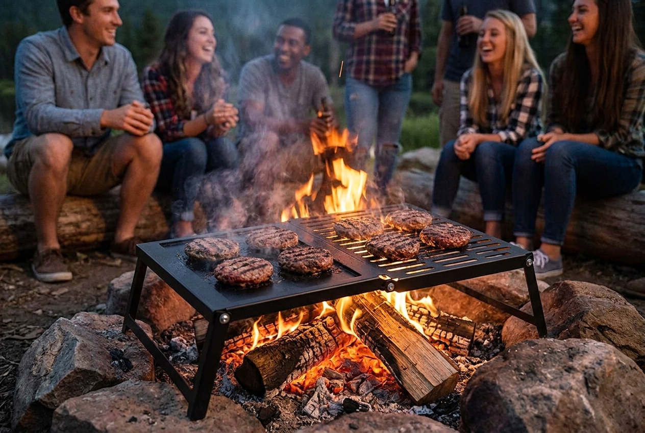 Fold-Out Grill & Griddle Combo, photo 5