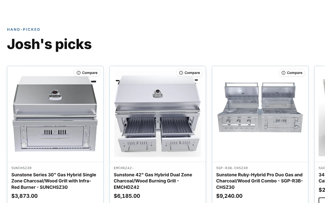 Your picks, ready to buy