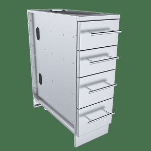 Sunstone 12" 4 Multi Drawer Storage Base Cabinet - SBC12SMD