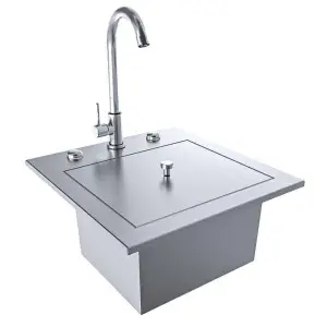 15″ Bar Sink Drop‑In TEX‑15SK ‒ Texan Series Premium Bar Sink
