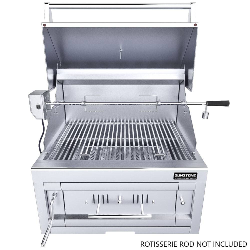 28" Single Zone 304 Stainless Steel Charcoal Grill