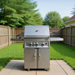 CART3B Stainless Steel Grill Cart – Ultimate Portable Backyard BBQ Station
